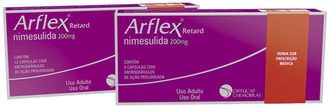 Arflex Retard Nimesulida 200mg 6 cápsulas